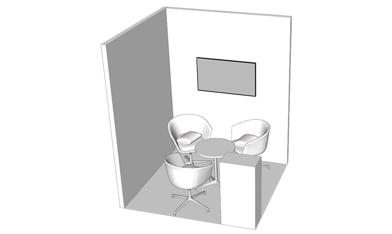 4m² Exhibitor Pod