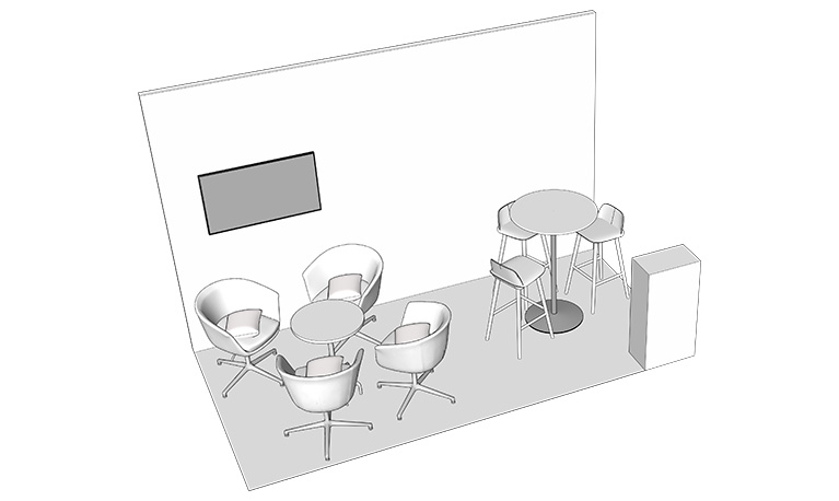 8m² Double Exhibitor Pod