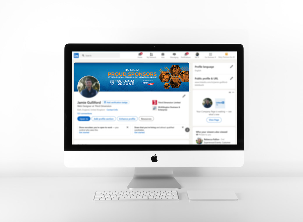 LinkedIn Header (Personal) Mock-Up